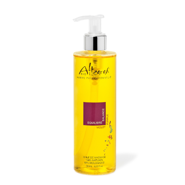 Altearah Bio | Olio da Massaggio Bio Armonizzante Viola | 250 ML
