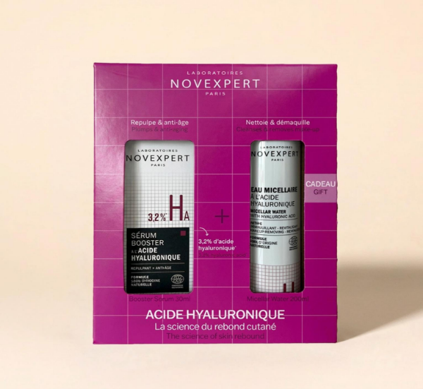 Cofanetto Novexpert Acido Ialuronico | Siero Booster 3,2% + Acqua Micellare in Omaggio